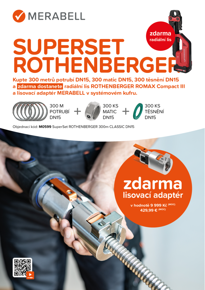 SUPER SET ROTHENBERGER 300m CLASSIC DN15 TYP3 M0599