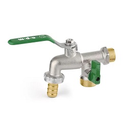 HYDRANT DVOJITY 1/2"x3/4"x3/4" ZELENA RUK.