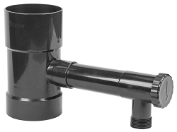 IBC ZACHYTAVAC DAZDOVEJ VODY 80mm BLACK