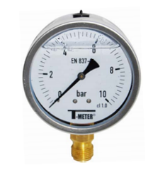 MANOMETER P63 0-6BAR S/GL