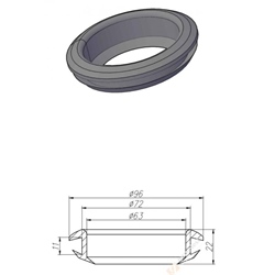 MANZETA SEDLOVA D63/72mm